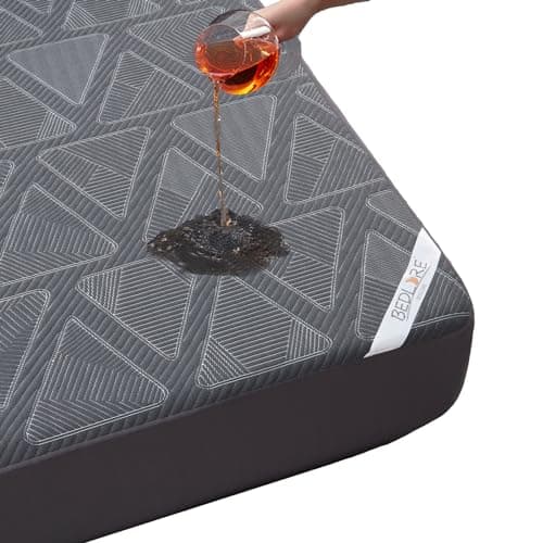 BEDLORE Twin XL Size Mattress Protector, Breathable and Soft 3D air Fabric Noiseless Waterproof Mattress pad, Deep Pocket 6"-15" Depth Dirt-Proof Washable Mattress Cover for Home, Bedroom