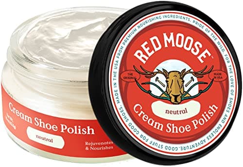 RED MOOSE Premium Neutral Boot and Shoe Cream Polish - Shoe Polish Made in the USA