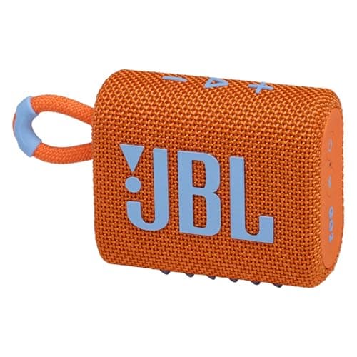 JBL Go 3: Portable Speaker with Bluetooth, Built-in Battery, Waterproof and Dustproof Feature - Orange