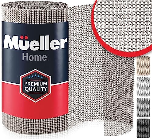 Ultra-Premium Drawer and Shelf Liner, 12 Inch x 20 FT Heavy-Duty and Slip-resistant Liner, Durable Non Adhesive Waterproof Roll, for Drawers, Kitchen, Cabinets, Shelves, Desks, Light Grey