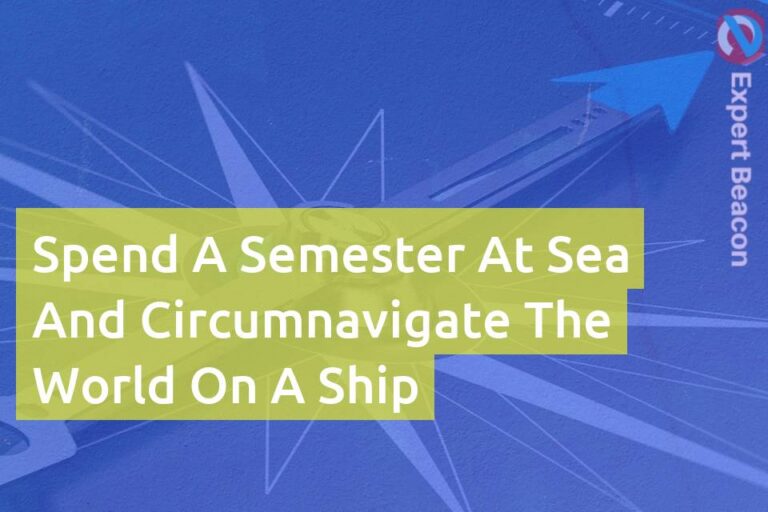 Spend a semester at sea and circumnavigate the world on a ship
